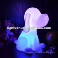 Chien en forme d’animale veilleuse pour enfants table nuit lampe couleur changeante décoration chambre à coucher